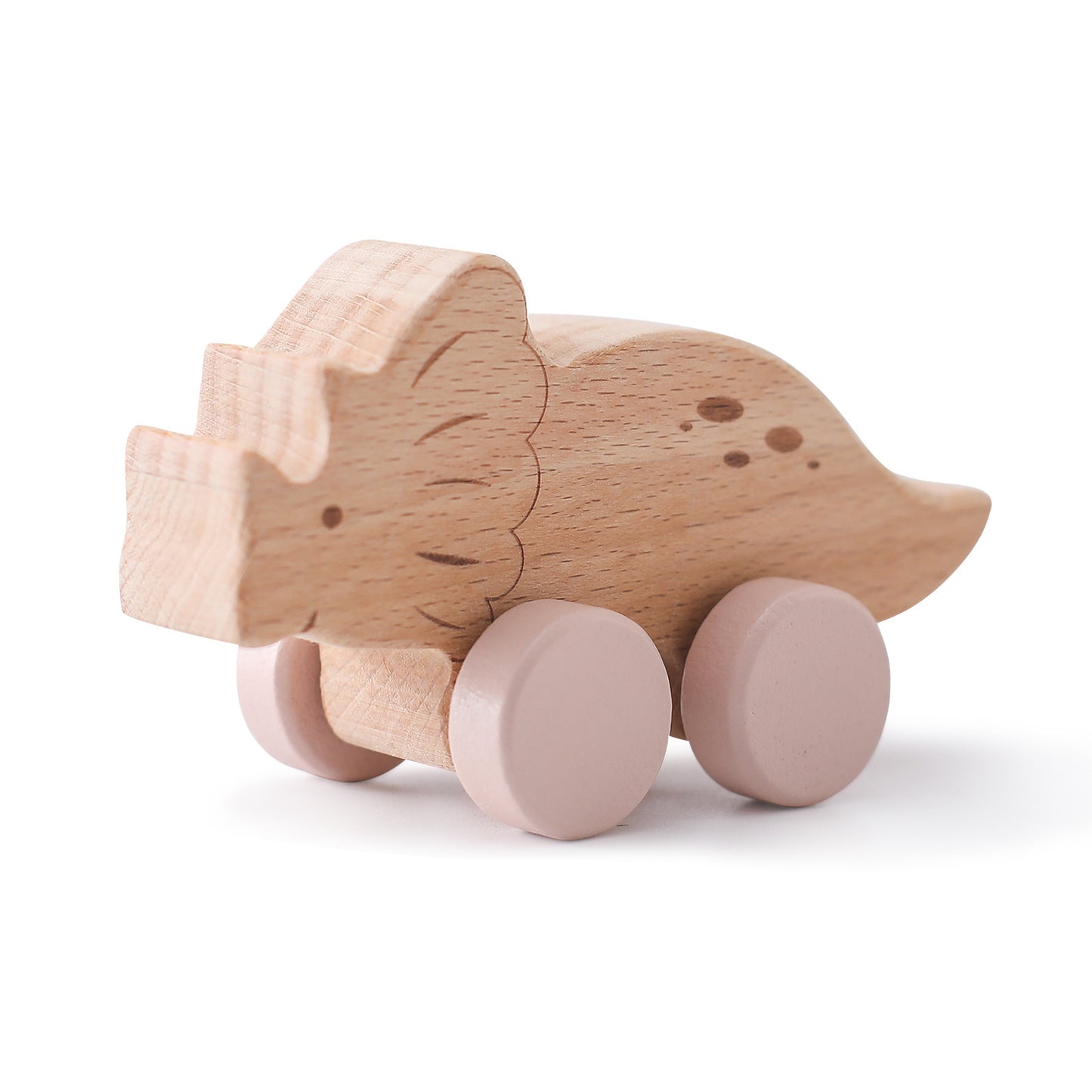 Wooden Dinosaur Pull-Along Trolley