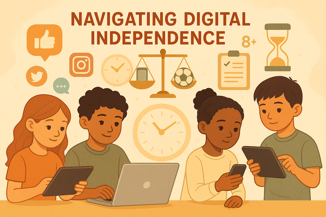 Screens, Social Media, and Growing Independence (Ages 8+)