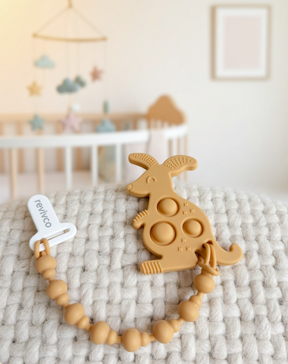 POP Kangaroo Teether – Soothes Sore Gums, Calms Busy Days