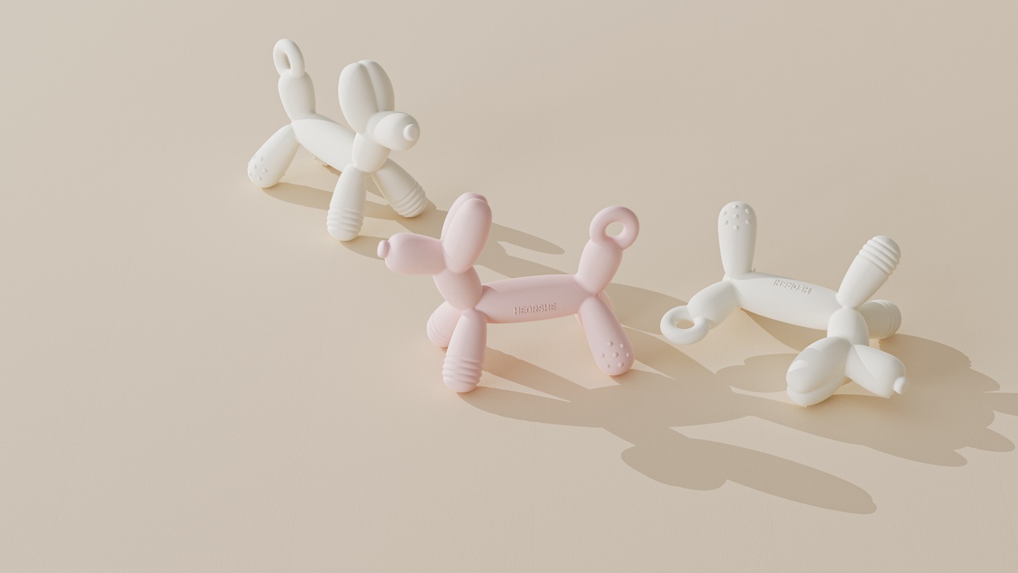 HEORSHE Puppy Teether — Gentle Gum Relief for Babies (3+ months)