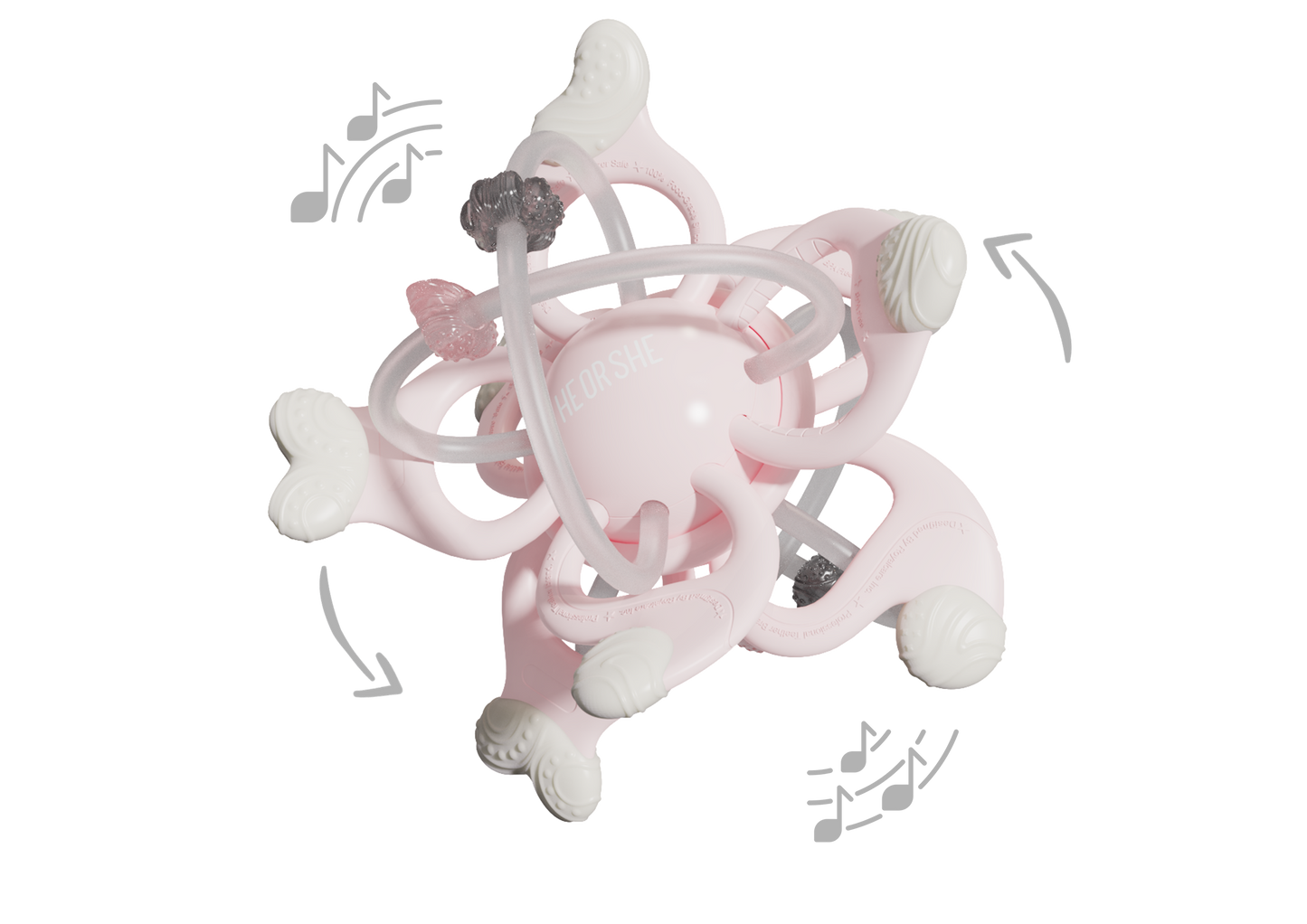 HEORSHE Galaxy Teether — Multi-Texture Teething Relief (6+ months)