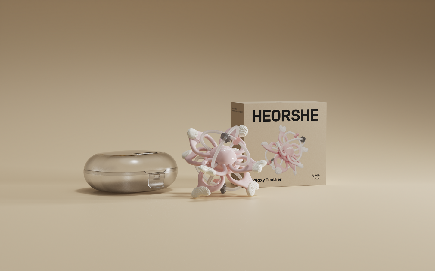 HEORSHE Galaxy Teether — Multi-Texture Teething Relief (6+ months)