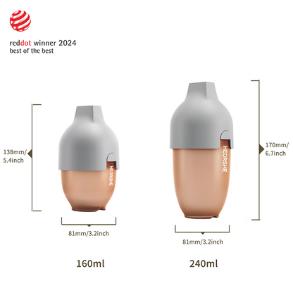 HEORSHE Ultra-Wide Neck Baby Bottle — Anti-Colic & Breast-Like Feeding