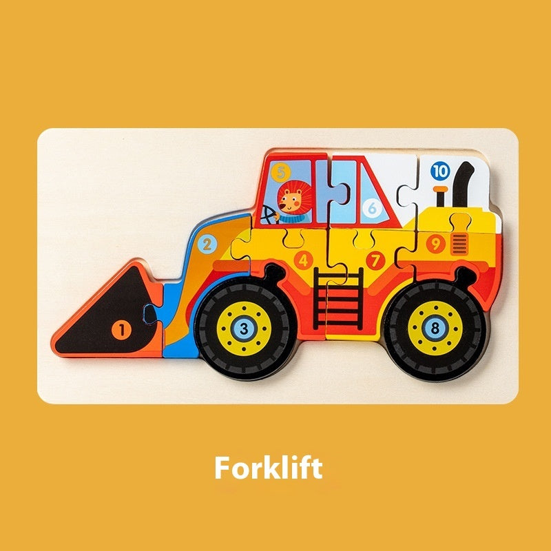 Montessori 3D Wooden Puzzle Model