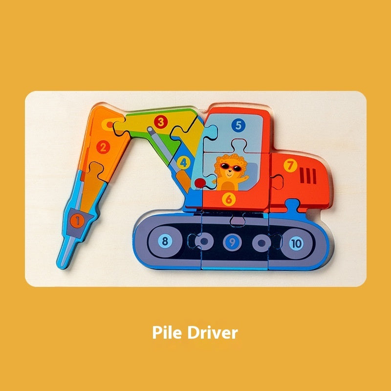 Montessori 3D Wooden Puzzle Model