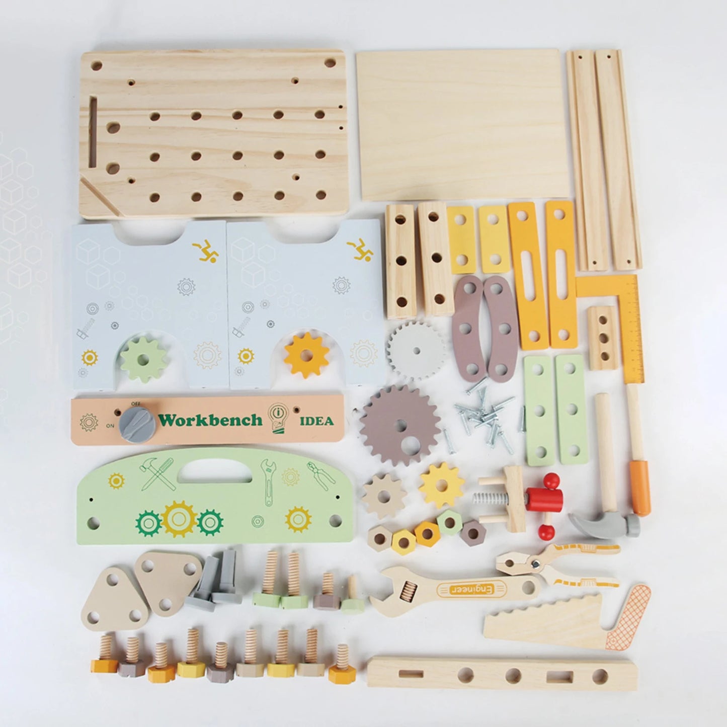 Wooden Tool Bench Play Set