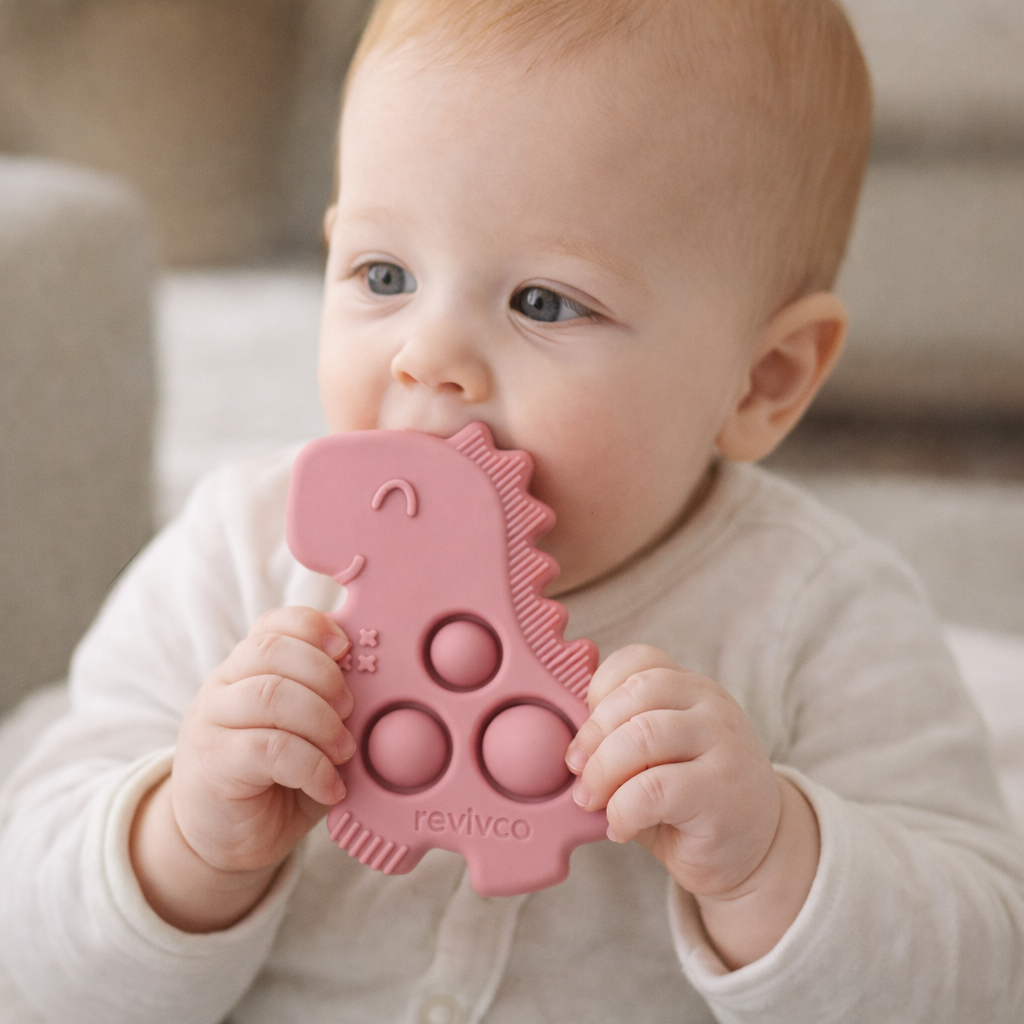 POP Dino Sensory Chew – Calming Teether (3+ Months)