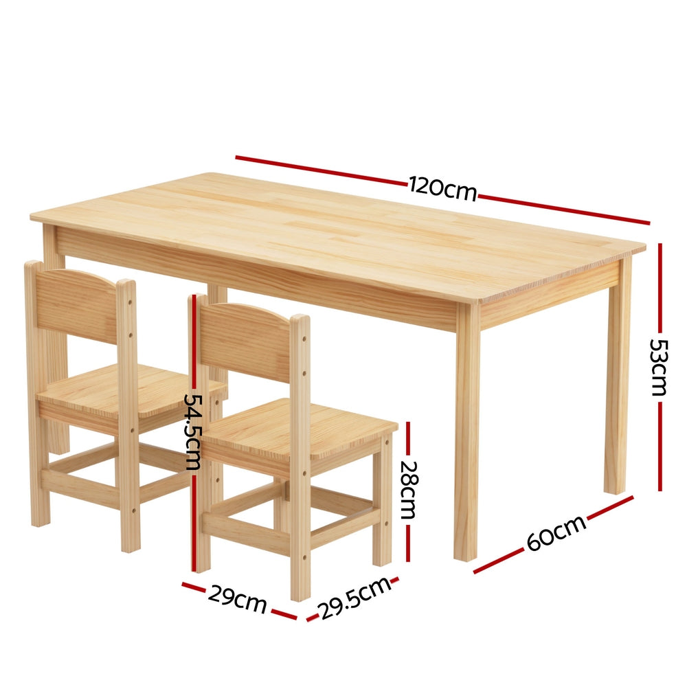 Keezi Kids Table and 2 Chairs Set