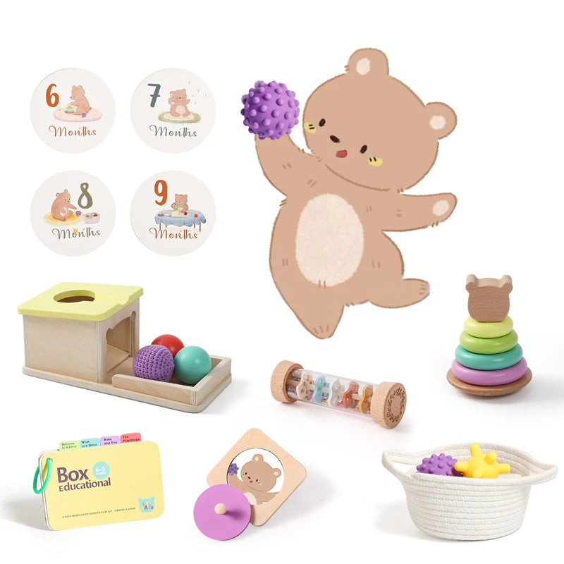 Montessori Multi-Purpose Puzzle & Baby Growth Milestone Set