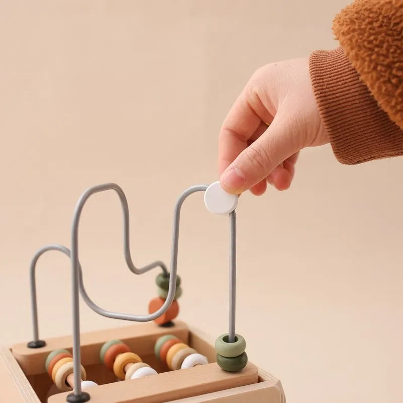 5-in-1 Wooden Activity Cube