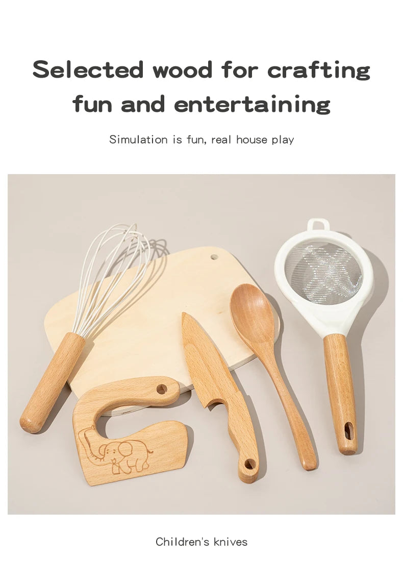 Montessori Kitchen Tools Real Cooking Set