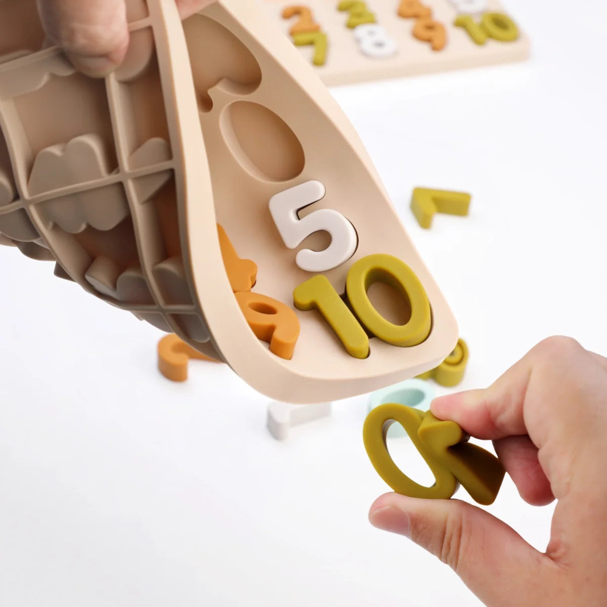 Silicone Montessori Letters & Numbers Puzzle Board