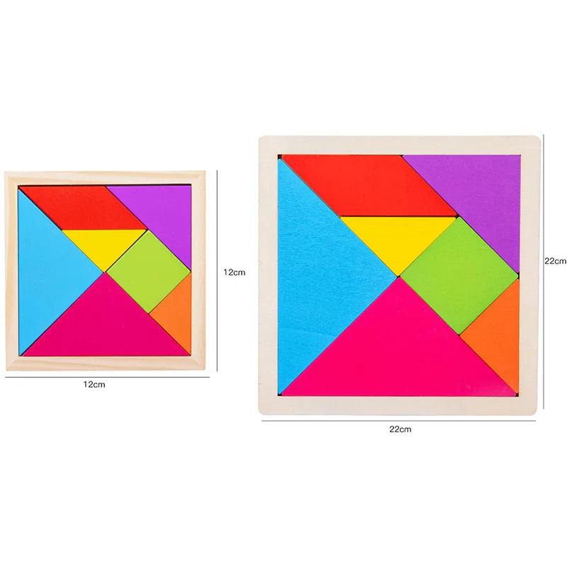 Wooden Tangram Puzzle Set