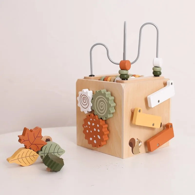 5-in-1 Wooden Activity Cube
