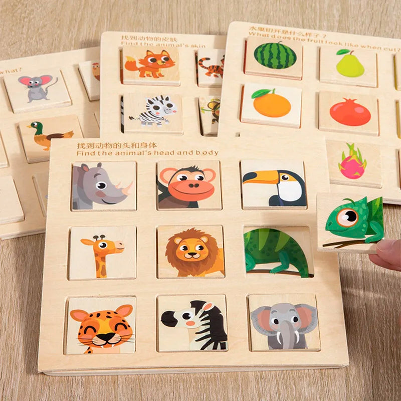 Wooden Logical Thinking Matching Puzzle