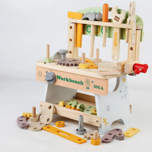 Wooden Tool Bench Play Set