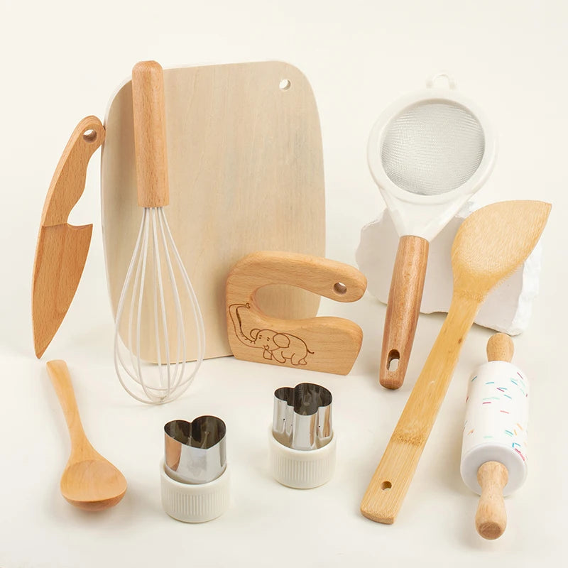 Montessori Kitchen Tools Real Cooking Set