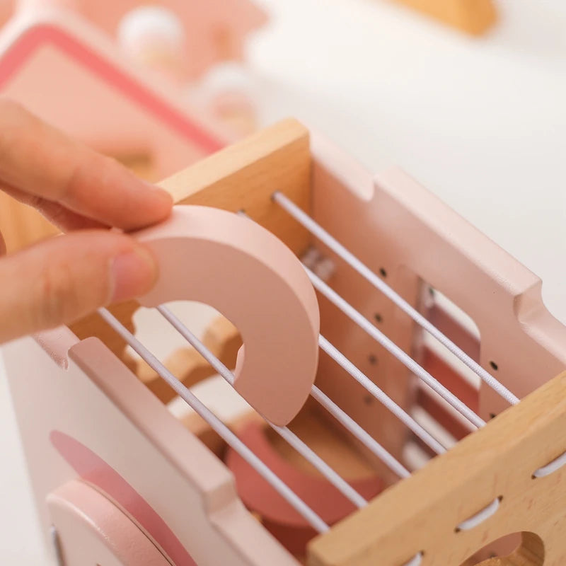 Montessori 5-in-1 Wooden Activity Cube