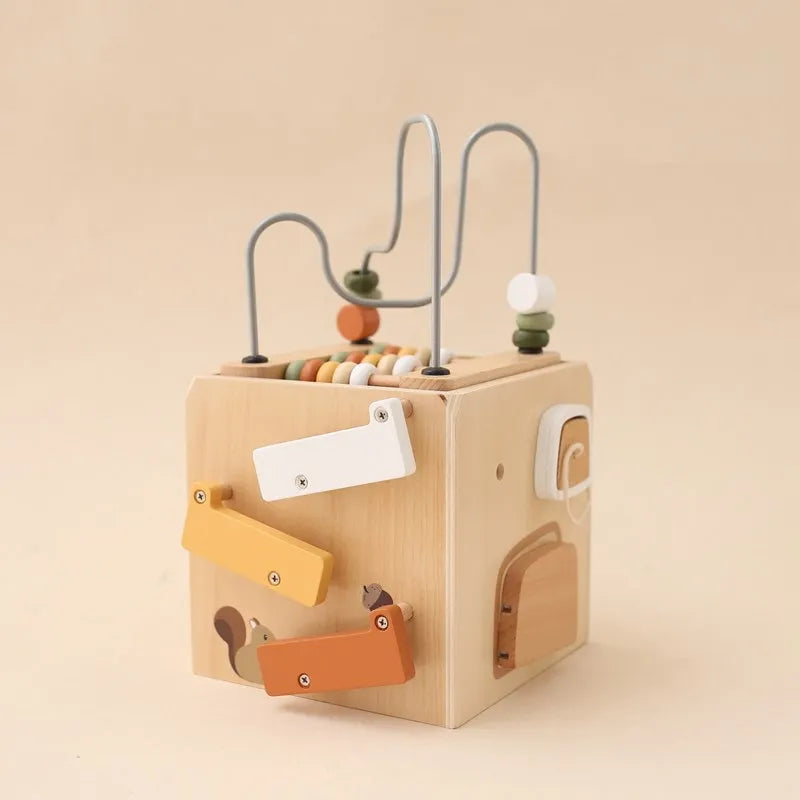 5-in-1 Wooden Activity Cube