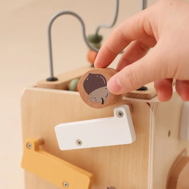 5-in-1 Wooden Activity Cube