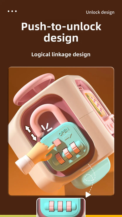 Baby Educational Hexahedron Busy Ball – Multi-Skill Activity Cube