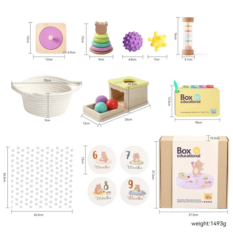 Montessori Multi-Purpose Puzzle & Baby Growth Milestone Set