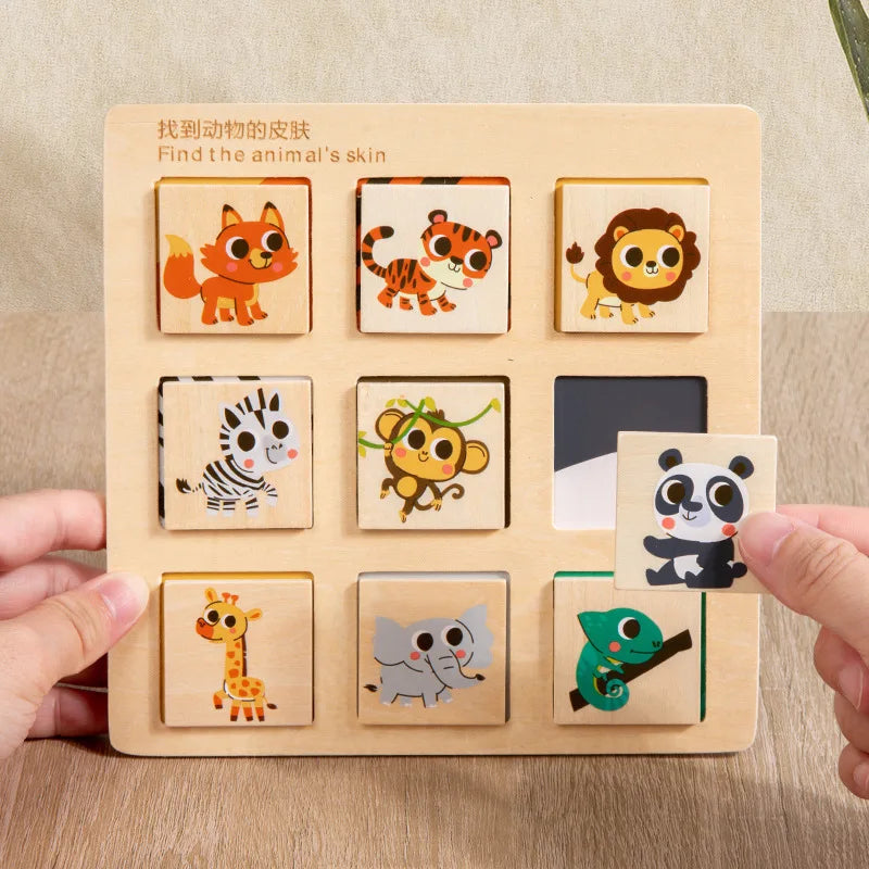 Wooden Logical Thinking Matching Puzzle
