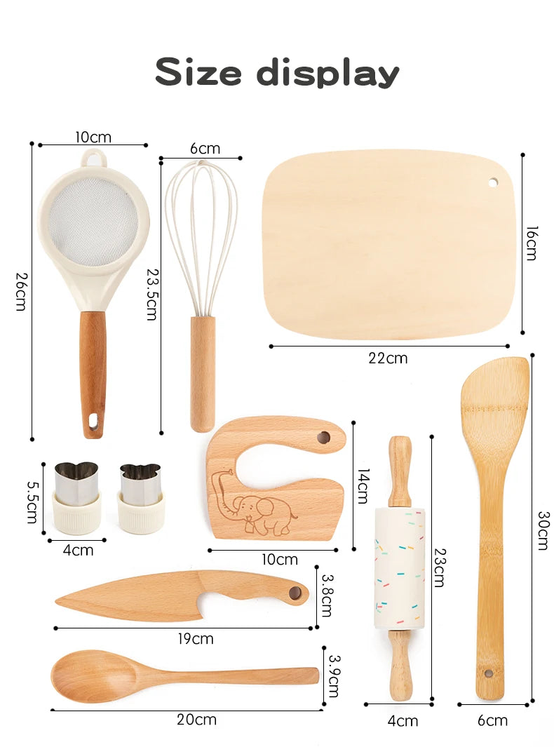 Montessori Kitchen Tools Real Cooking Set