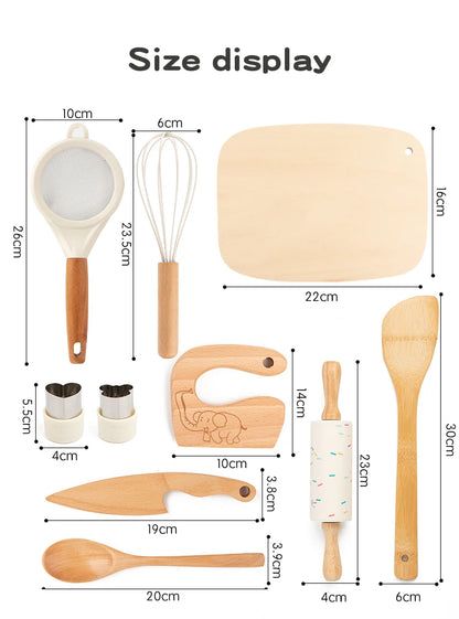 Montessori Kitchen Tools Real Cooking Set