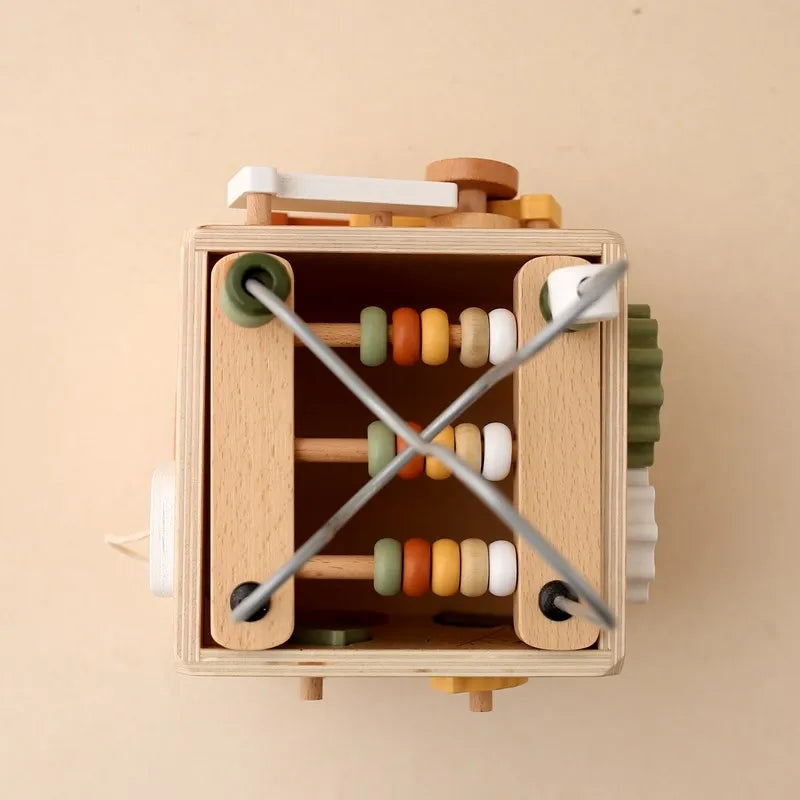 5-in-1 Wooden Activity Cube