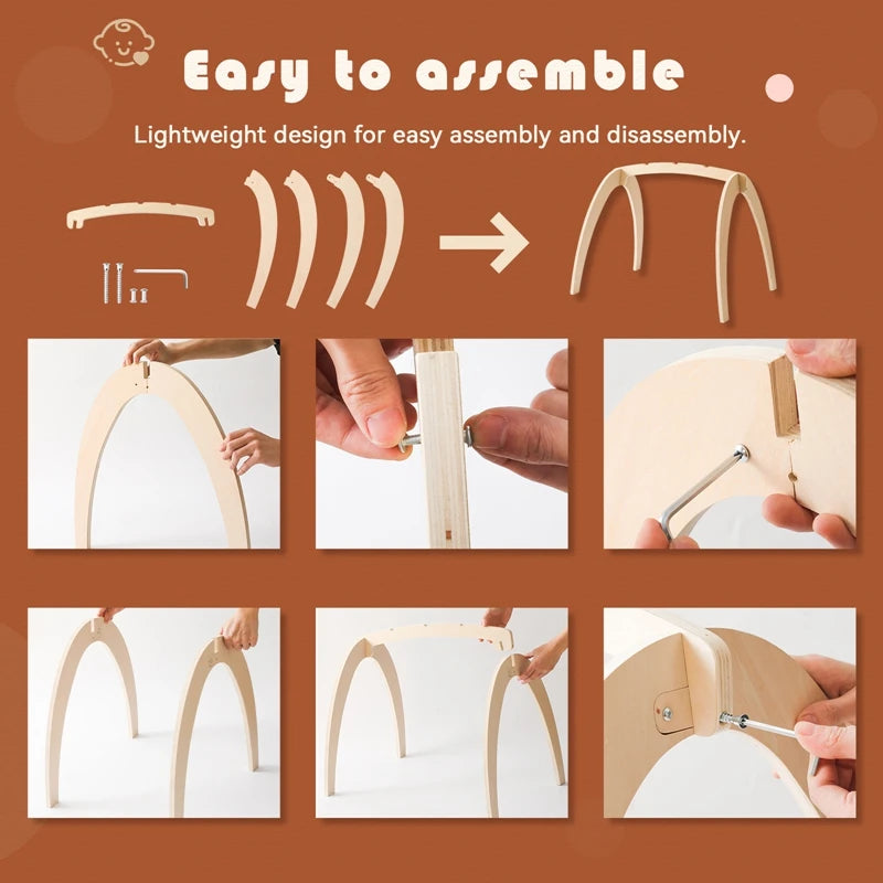 Baby Montessori Wooden Gym