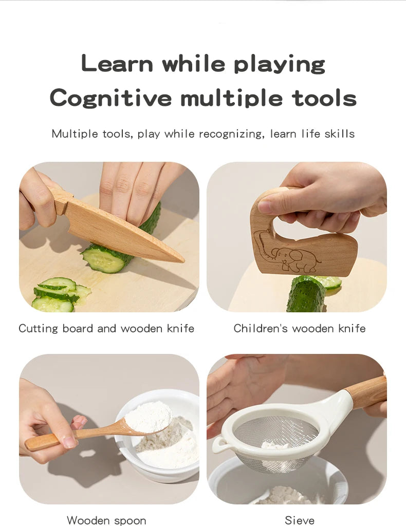Montessori Kitchen Tools Real Cooking Set