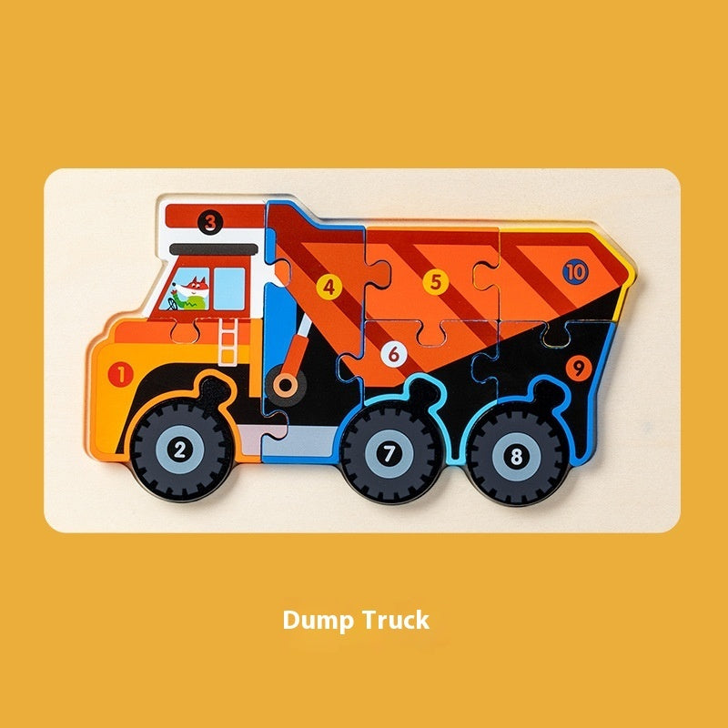 Montessori 3D Wooden Puzzle Model