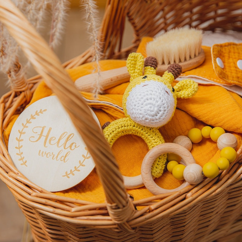 Wooden & Cotton Bathing Toy Set