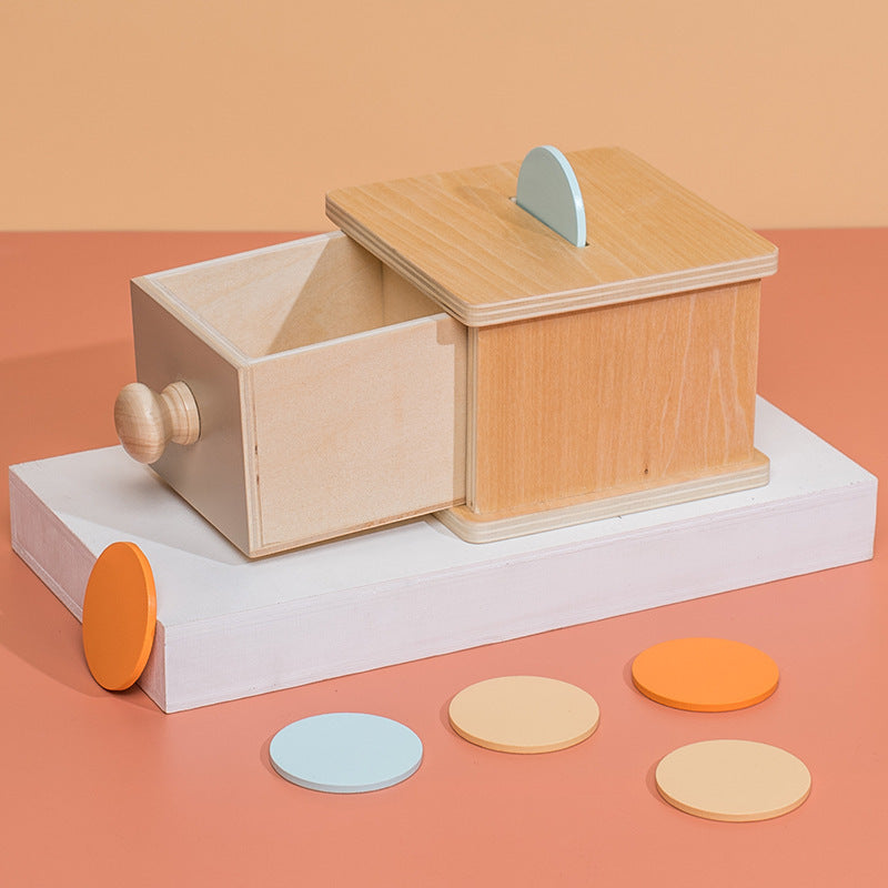 Wooden Montessori Ball Drawer & Target Box