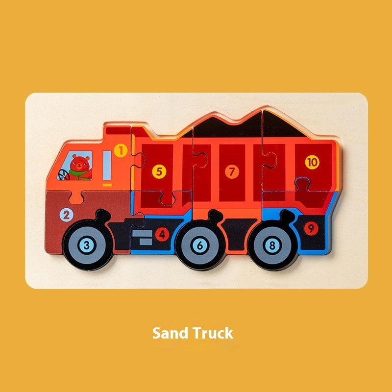 Montessori 3D Wooden Puzzle Model