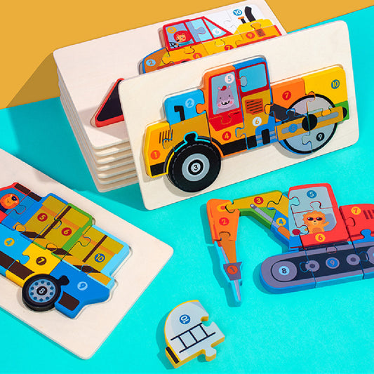 Montessori 3D Wooden Puzzle Model