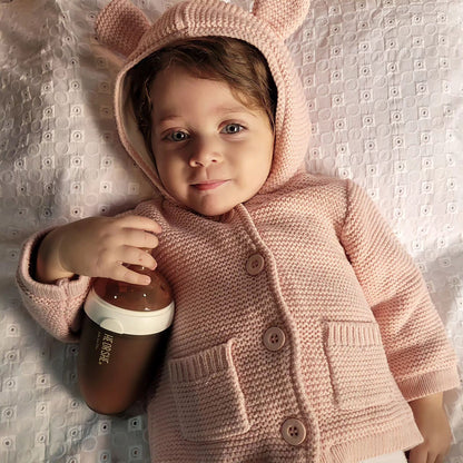 HEORSHE Ultra-Wide Neck Baby Bottle — Anti-Colic & Breast-Like Feeding