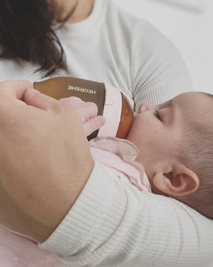 HEORSHE Ultra-Wide Neck Bottle – Soft Silicone Feeding Bottle